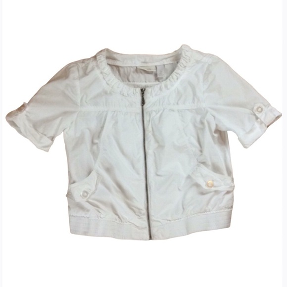 Chico's Jackets & Blazers - Chico’s lightweight short sleeve white jacket Size Small